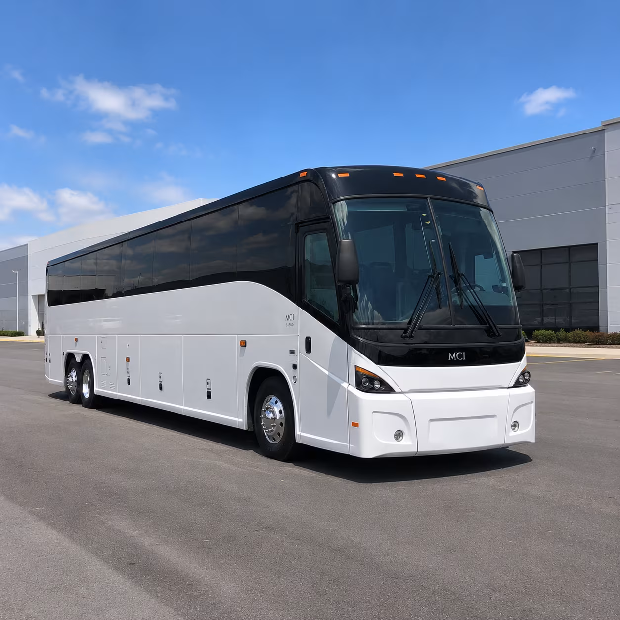 corporate and office park shuttle buses in the carrier circle area
